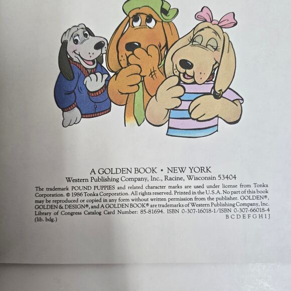 Vintage 1986 Golden Book Pound Puppies The Gate Crashers - Picture 3 of 7